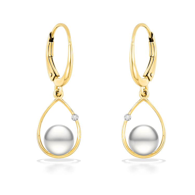 19474 - 14K Yellow Gold - Raindrop Earrings