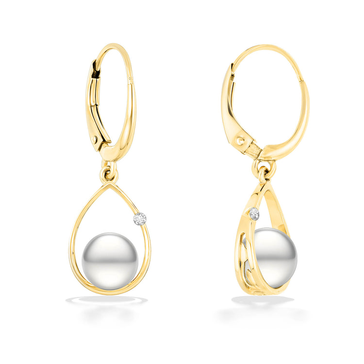 19474 - 14K Yellow Gold - Raindrop Earrings