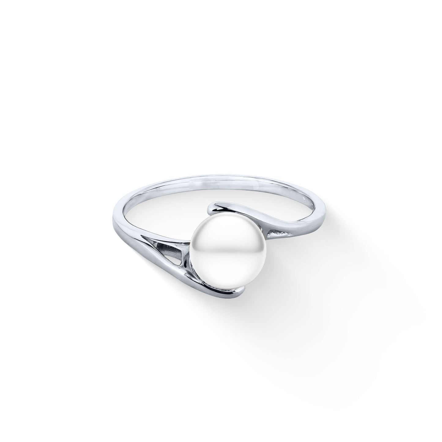 03120 - 14K White Gold - Eternity Ring, Size 10