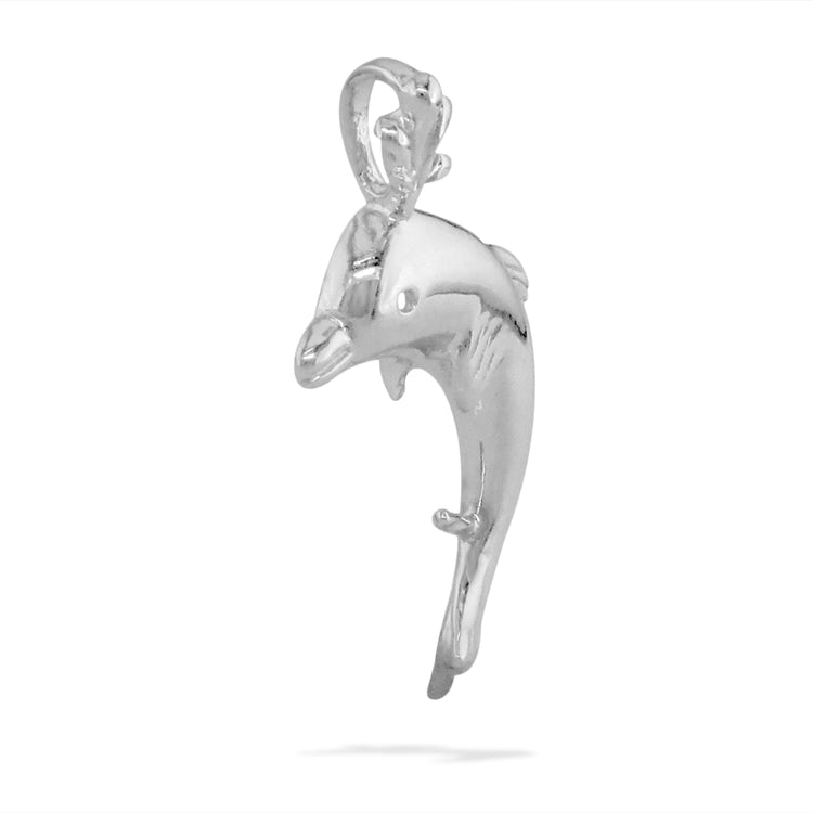 00413 - Sterling Silver - Dolphin Pendant