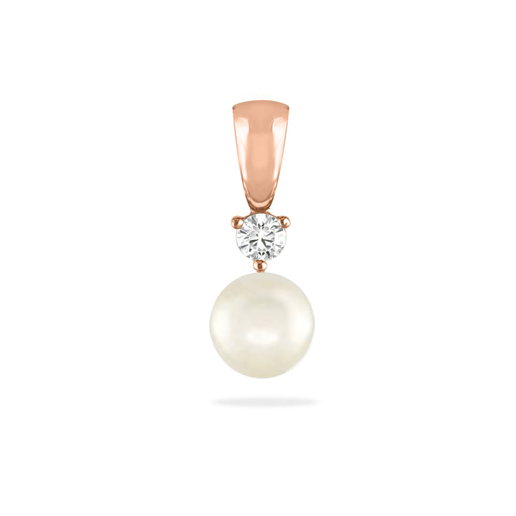 00564 - 14K Rose Gold - Diamond Pendant