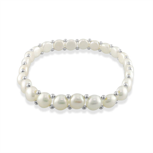 297299 - Sterling Silver - Freshwater Pearl Bracelet