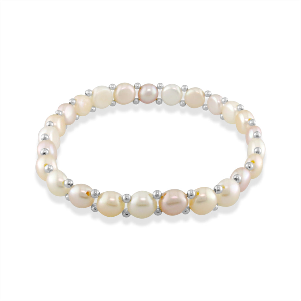 297301 - Sterling Silver - Freshwater Pearl Bracelet