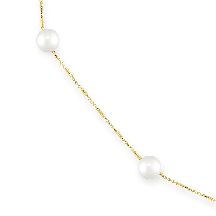 White Akoya Pearl Necklace