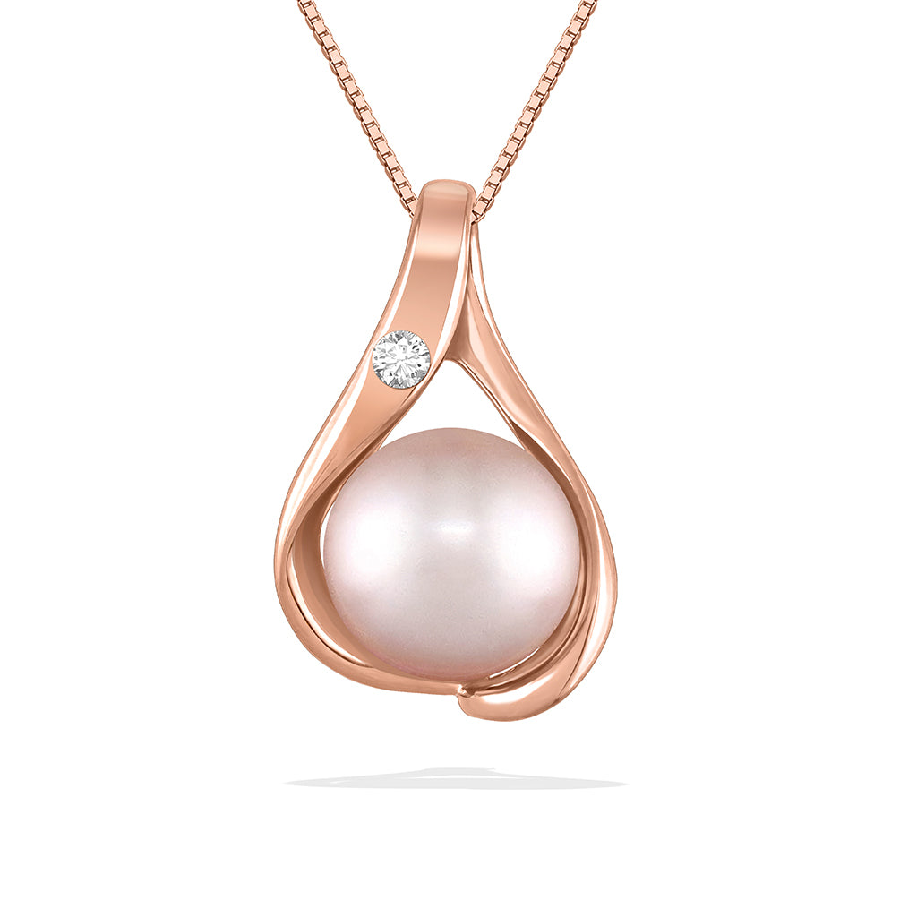41069 - 14K Rose Gold - Embrace Pendant