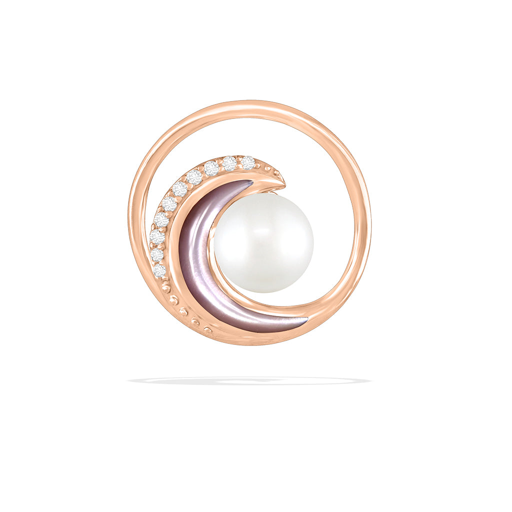 00201 - 14K Rose Gold - Wave Pendant