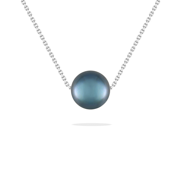 Blue Akoya Pearl Slider