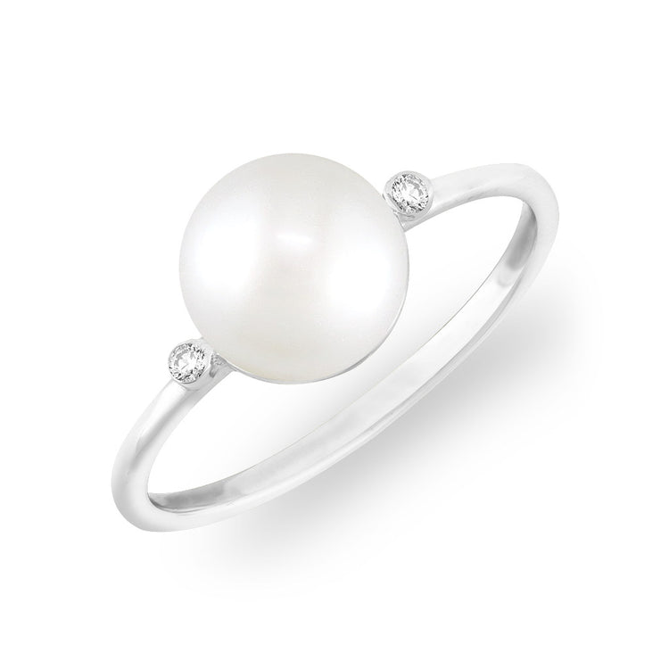 02916 - 14K White Gold - Classic Ring, Size 6