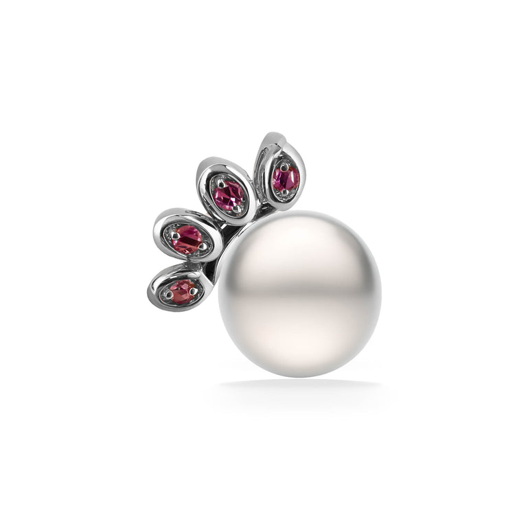01211 - 14K White Gold - Pawprint Pendant