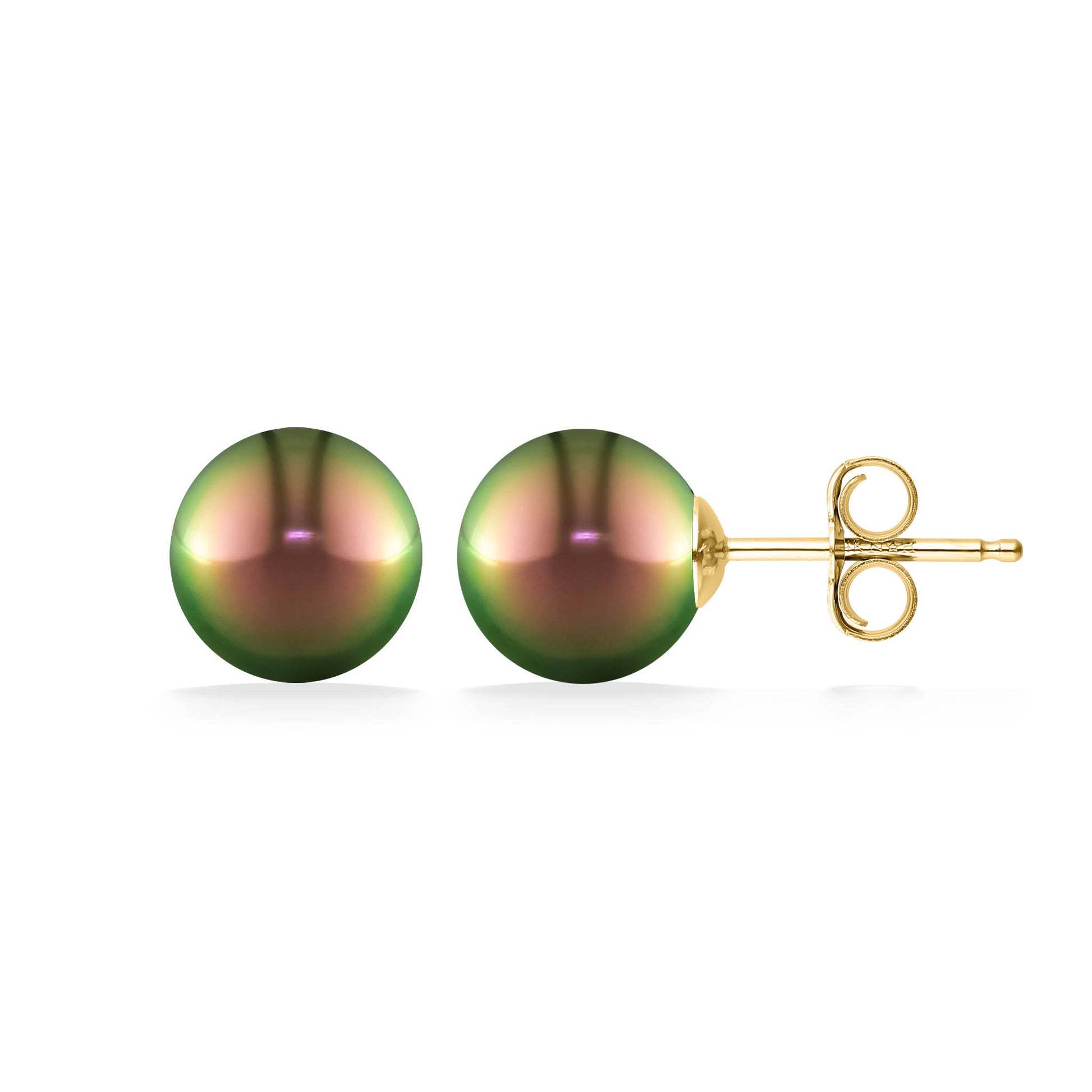 Tahitian Black Pearl Stud Earrings - Main Image