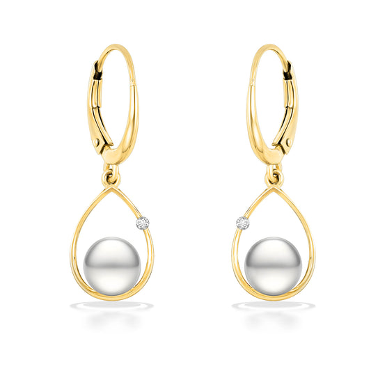 19474 - 14K Yellow Gold - Raindrop Earrings