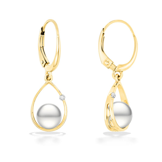 19474 - 14K Yellow Gold - Raindrop Earrings
