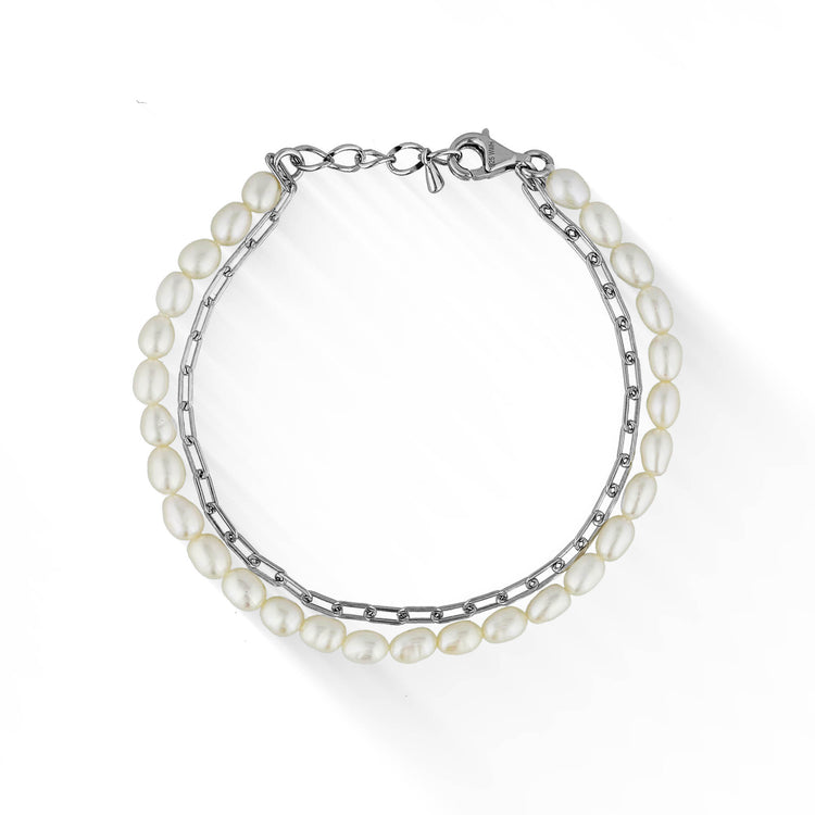 773191 - Sterling Silver - Freshwater Pearl Bracelet