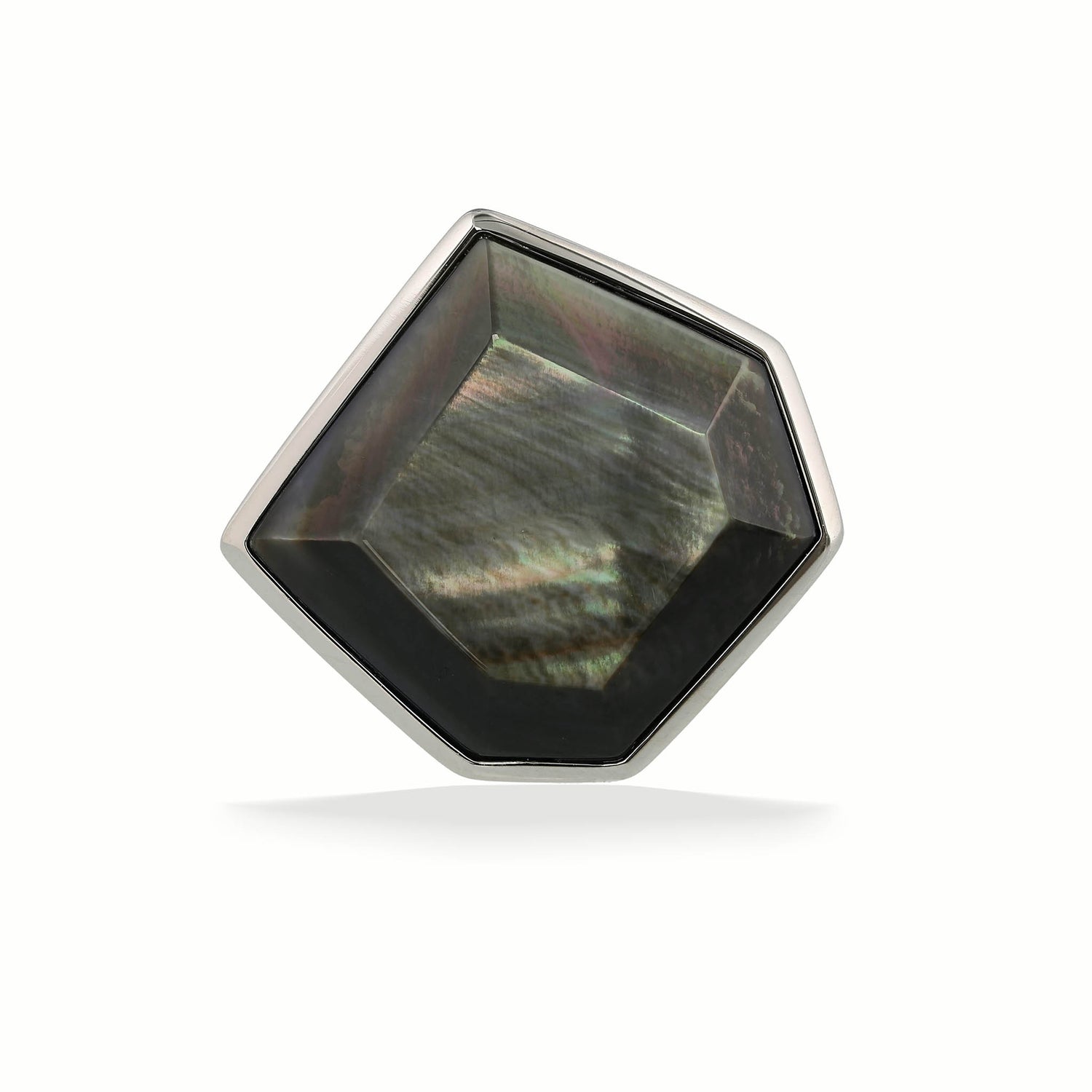 773195 - Sterling Silver - Black Mother of Pearl Ring