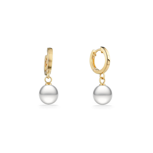 01222 - 14K Yellow Gold - Huggie Hoop Earrings