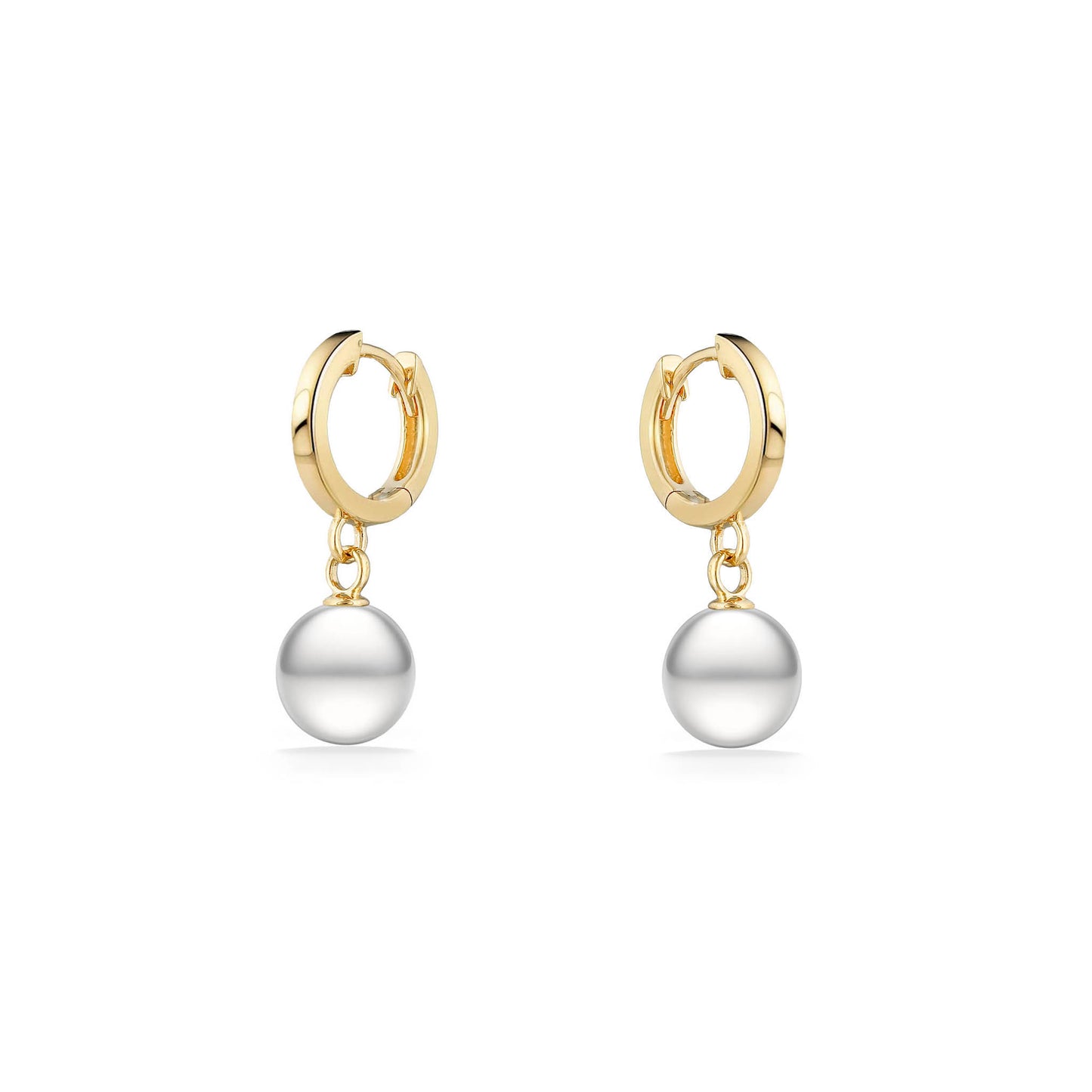 01222 - 14K Yellow Gold - Huggie Hoop Earrings