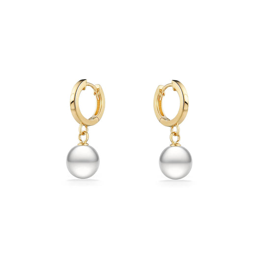 01222 - 14K Yellow Gold - Huggie Hoop Earrings
