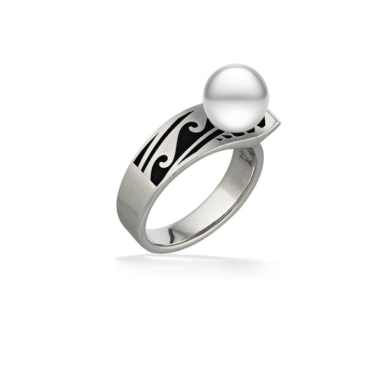 01277 - Sterling Silver - Ocean Kai Ring, Size 7