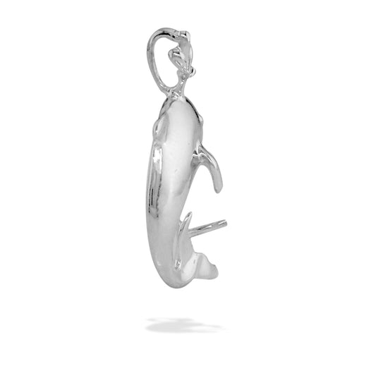 00415 - Sterling Silver - Dolphin Pendant