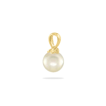 00419 - 14K Yellow Gold - Aulii Pearl Cap Pendant
