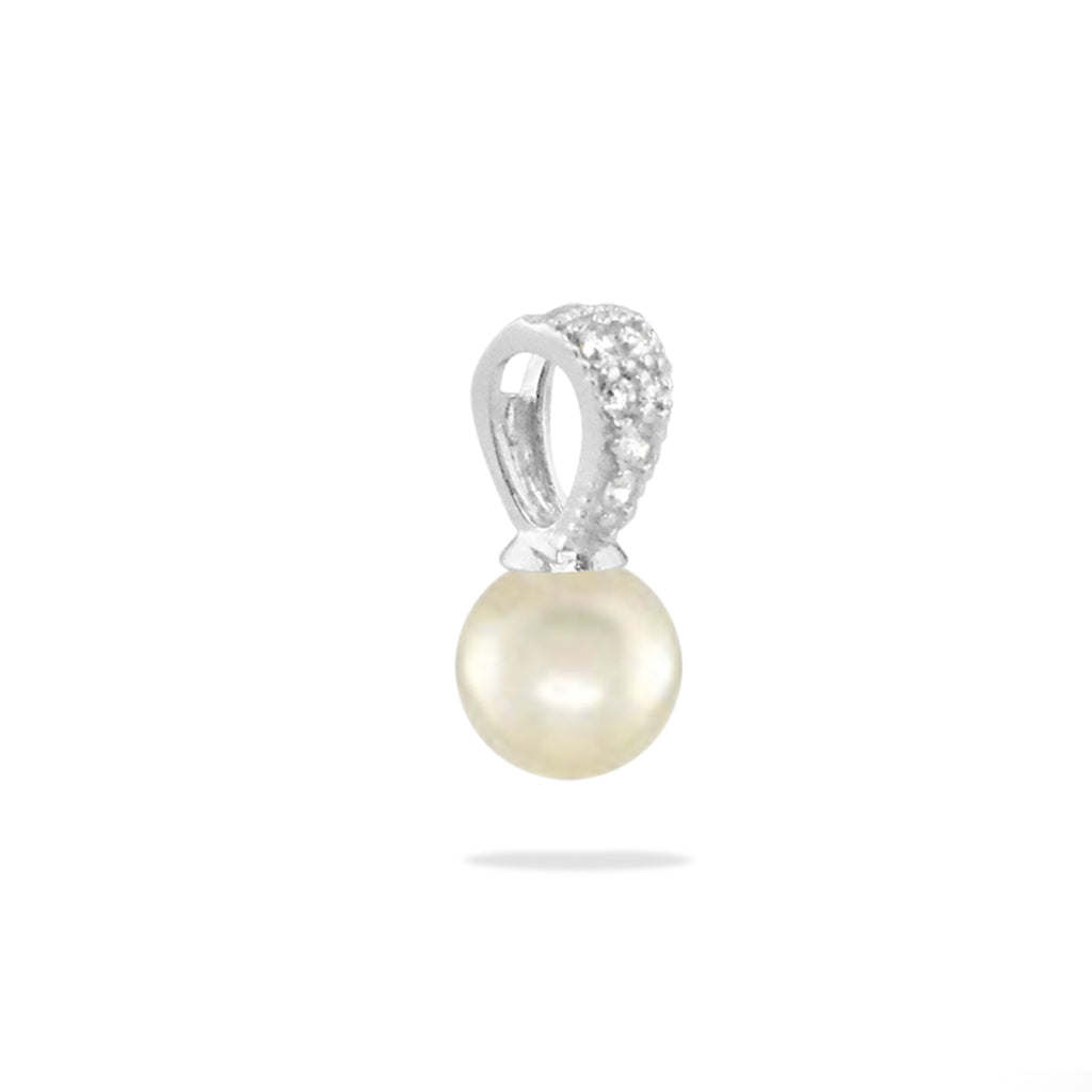 00356 - 14K White Gold - Diamond Pendant