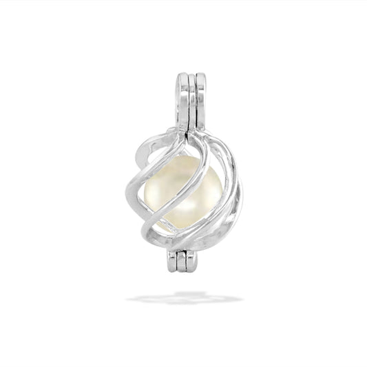 00365 - Sterling Silver - Wave Cage Pendant