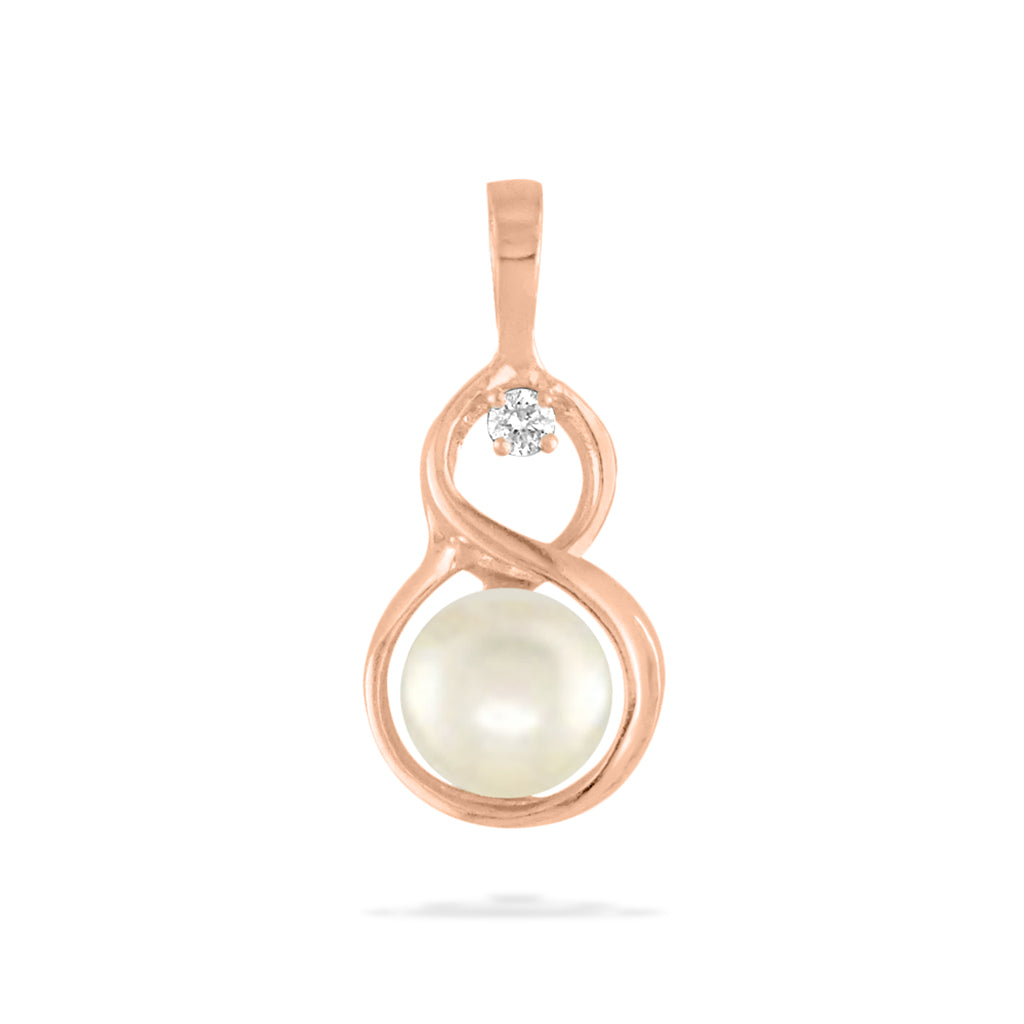 00562 - 14K Rose Gold - Figure 8 Pendant