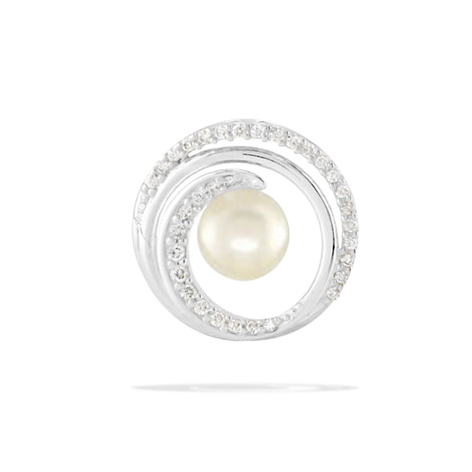 00304 - 14K White Gold - Ultimate Wave Pendant
