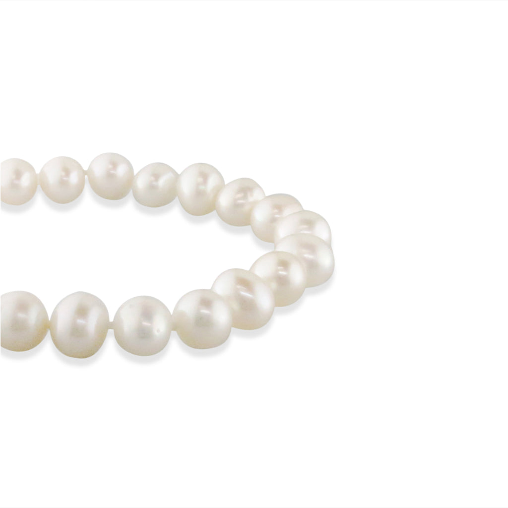 766913 - 14K Yellow Gold - White Freshwater Pearl Choker