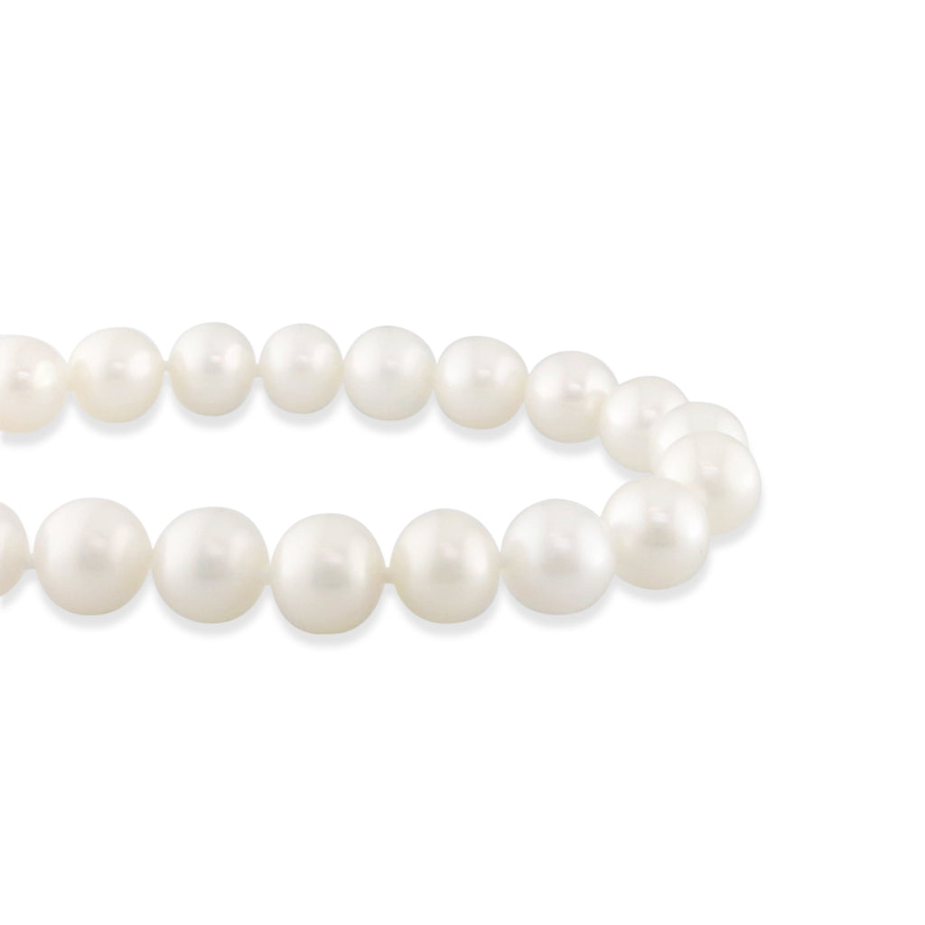 766918 - 14K Yellow Gold - White Freshwater Pearl Choker