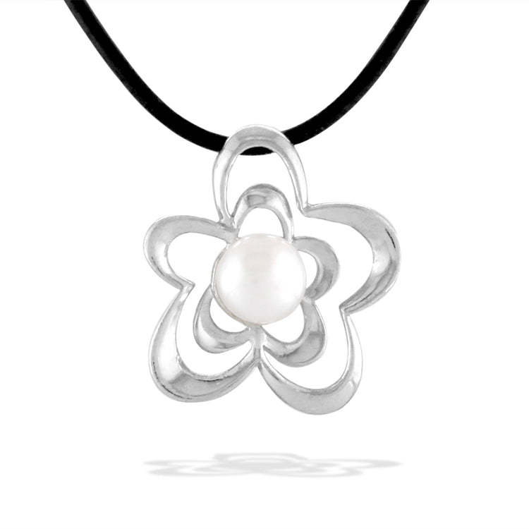 767198 - Sterling Silver - Flower Necklace