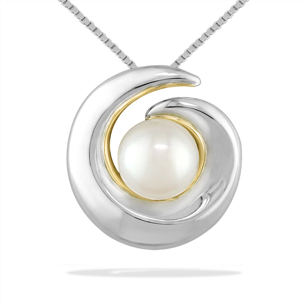 40316 - 18K Yellow Gold and Sterling Silver - Piko Pendant