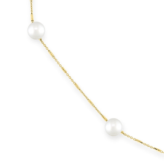 White Akoya Pearl Necklace