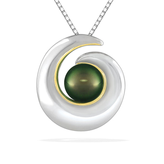 16016 - 18K Yellow Gold and Sterling Silver - Piko Pendant