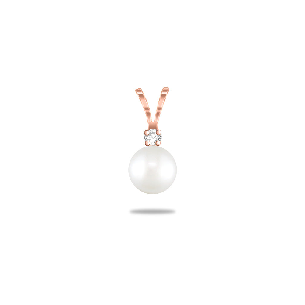 00256 - 14K Rose Gold - Drop Pendant