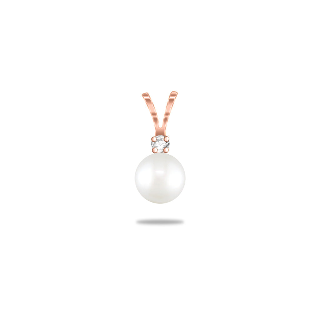 00256 - 14K Rose Gold - Drop Pendant