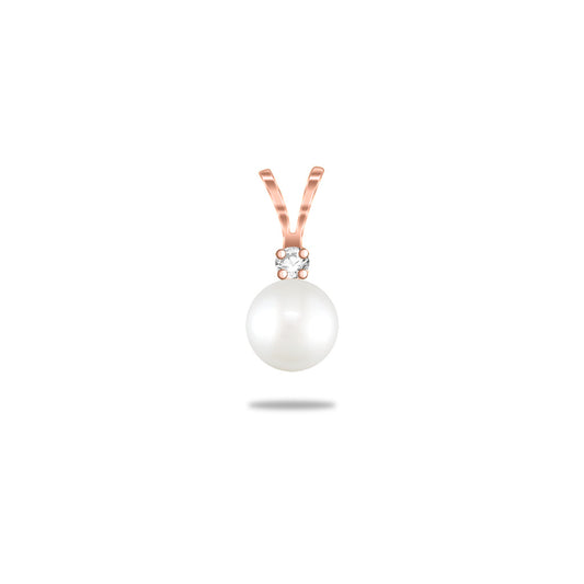 00256 - 14K Rose Gold - Drop Pendant
