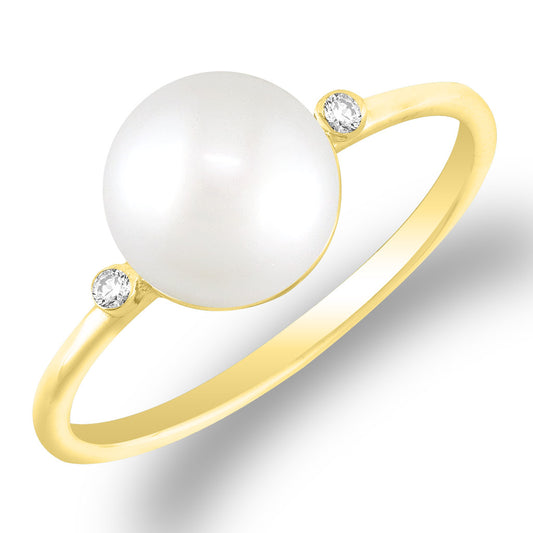 02908 - 14K Yellow Gold - Classic Ring, Size 8