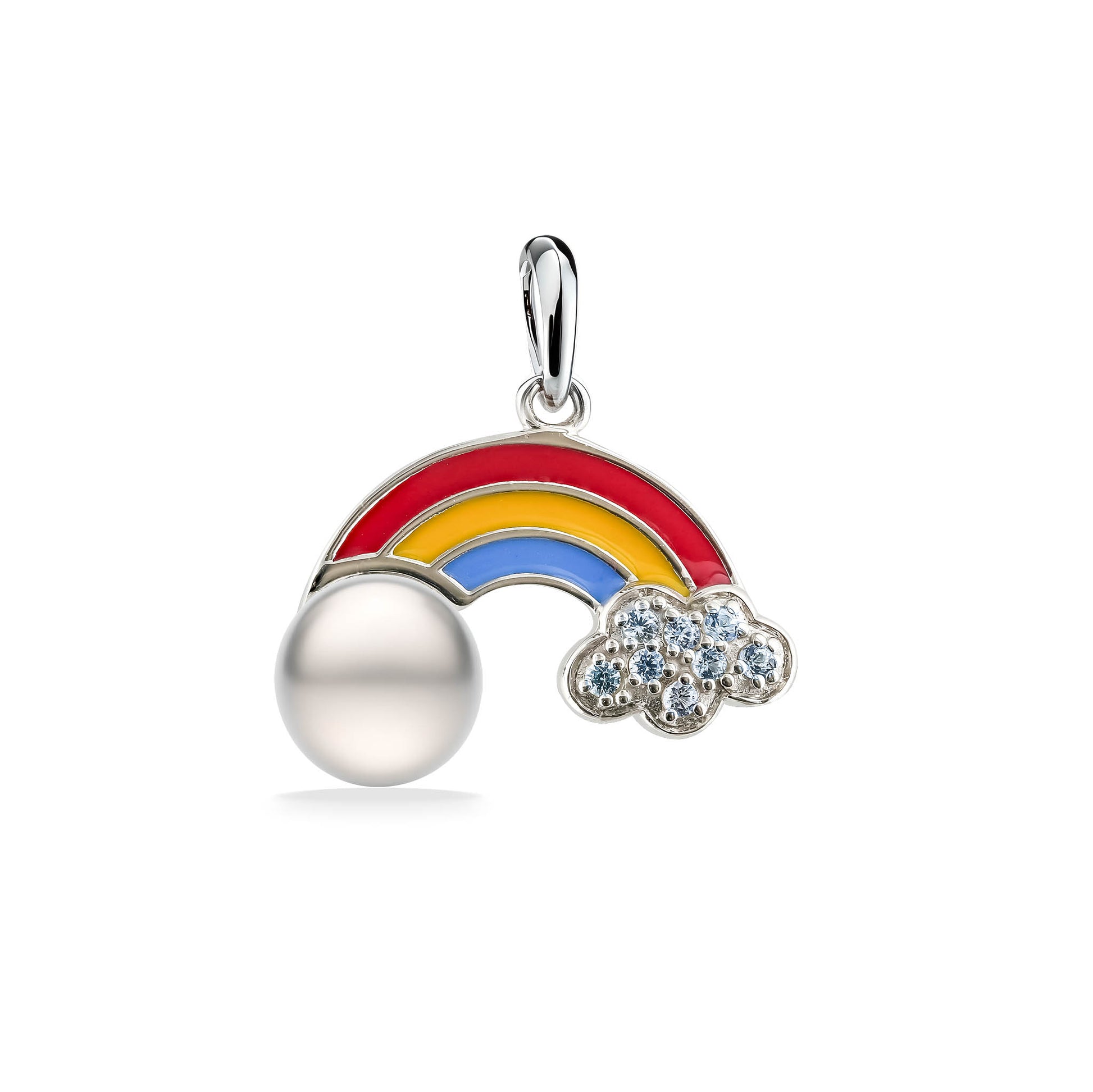 01231 - Sterling Silver - Rainbow Pendant
